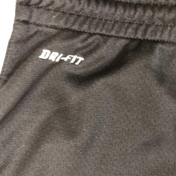 Nike Shorts Womens Medium Black Dri Fit Logo Swoosh Pull On Running Athletic - Picture 5 of 11